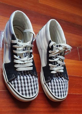 Vans Sk8-Hi Gingham media caña