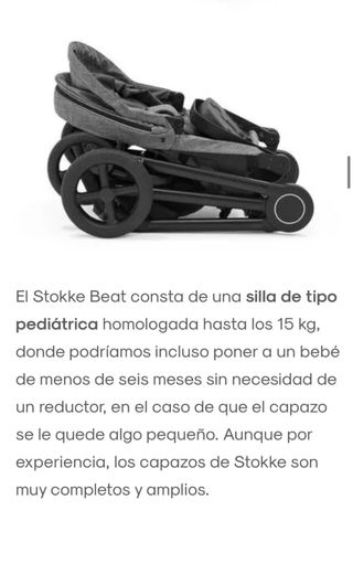 Carro bebé (capazo y silla) marca Stokke Beat