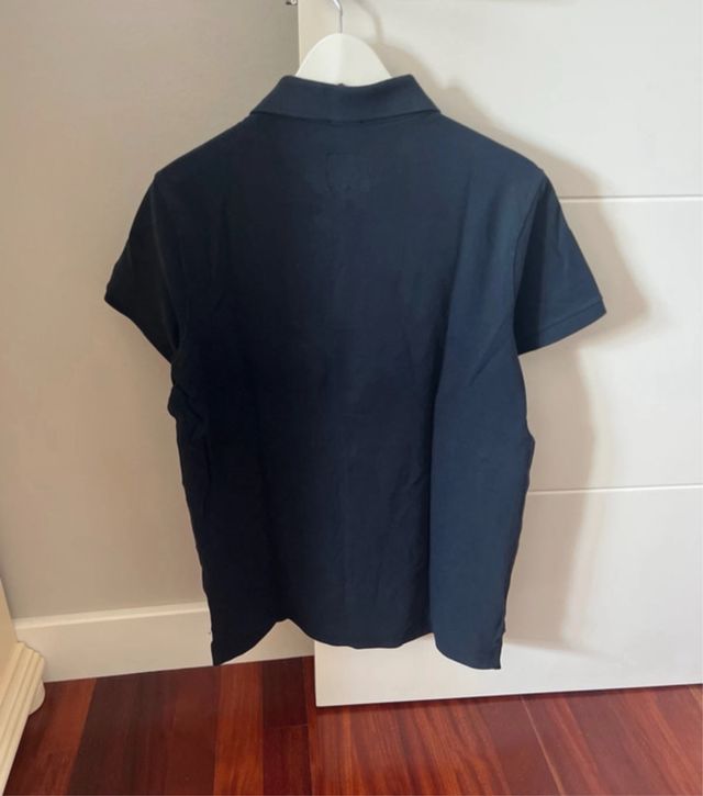 Polo Abercrombie & Fitch Negro Relaxed