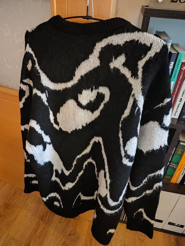 Jersey Zara L - Negro/Blanco