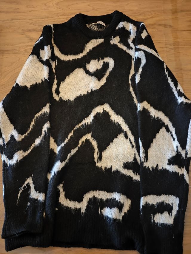 Jersey Zara L - Negro/Blanco