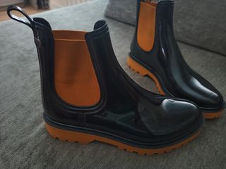 Botas lluvia IGOR negras-naranjas