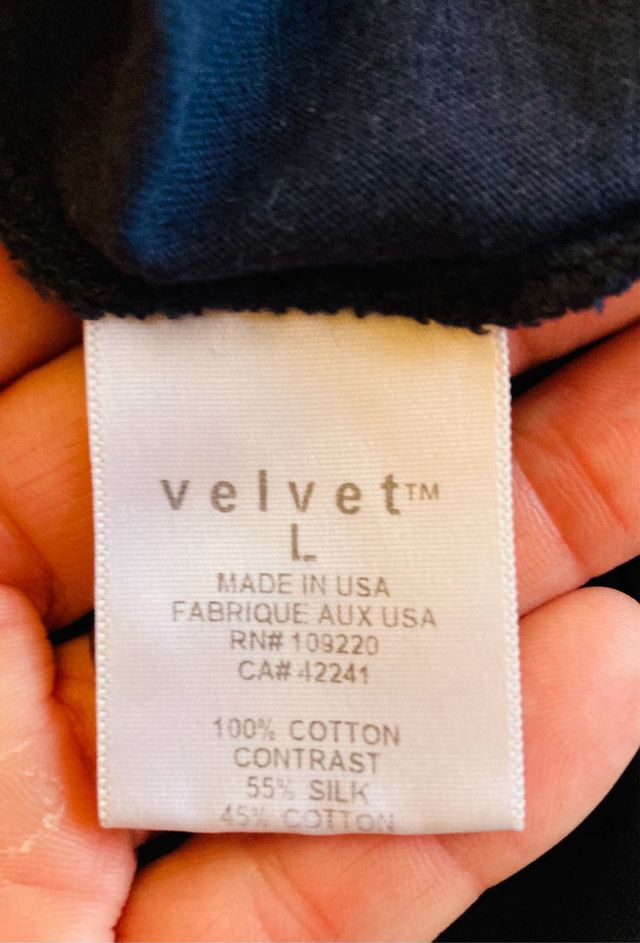Maglia Velvet blu L - Maniche corte