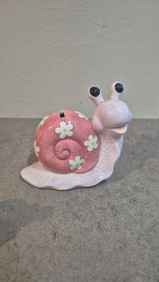 Salvadanaio Lumaca Rosa