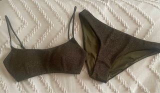 Bikini Oysho dorado-verde