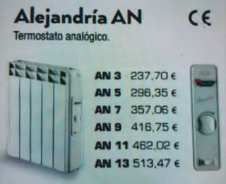 Radiador Eléctrico Farho Alejandría - 3 Elementos