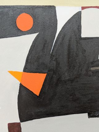 Cuadro abstracto grande moderno ORIGINAL 1 x 1 m