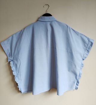 Blusa Zara Basic azul - Talla S