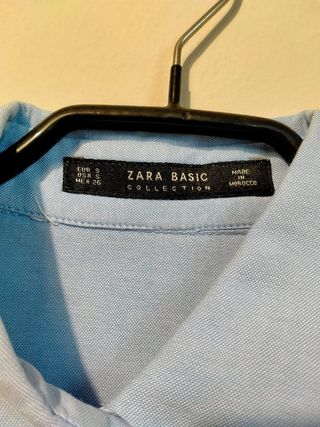 Blusa Zara Basic azul - Talla S