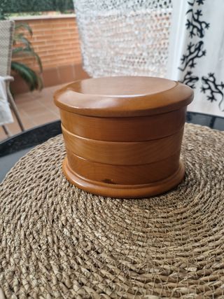 Joyero madera ovalado marrón