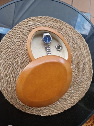 Joyero madera ovalado marrón