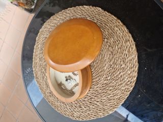 Joyero madera ovalado marrón