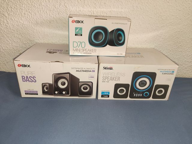 Vendo altavoces nuevos de caja, de todo tipo!
