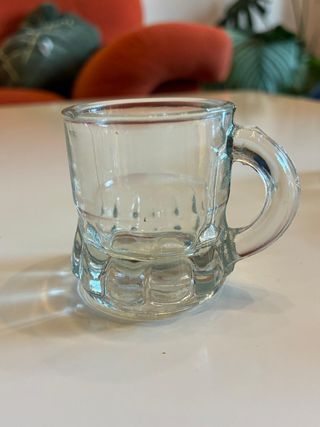 Set de 6 vasos de chupito de vidrio transparente