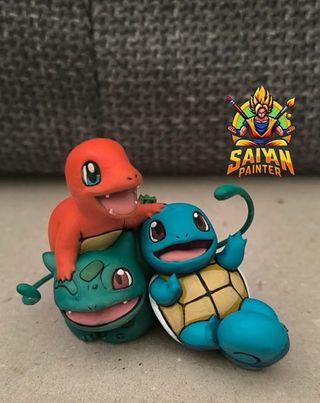 Figuras Pokemon: Charmander, Bulbasaur, Squirtle