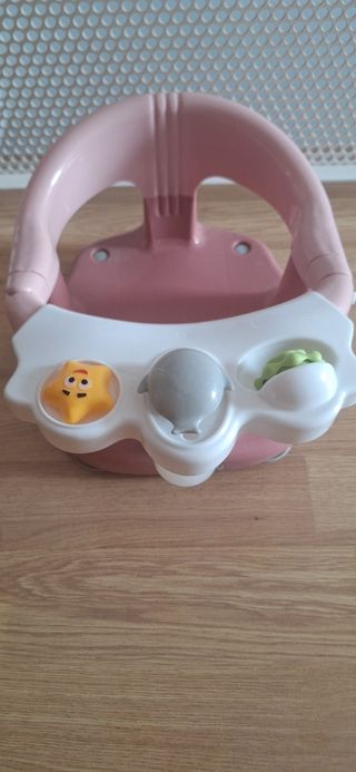 Asiento de bañera para bebé rosa Niña