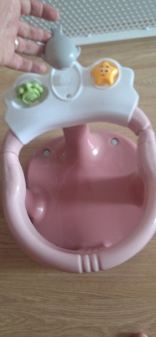 Asiento de bañera para bebé rosa Niña