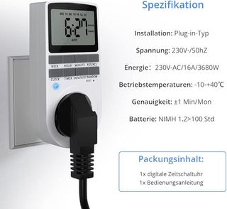 Temporizador eléctrico digital