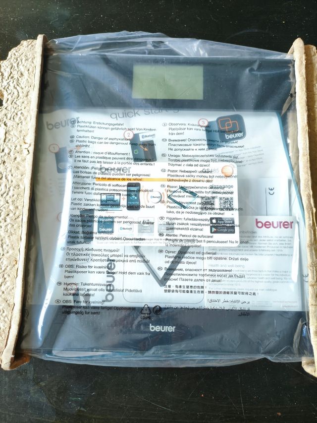 Báscula Beurer GS485 (cristal) NUEVA Bluetooth App