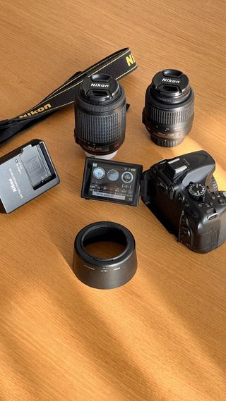 Cámara Nikon D5200 negra