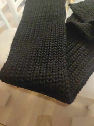 Bufanda negra Zara - tejido