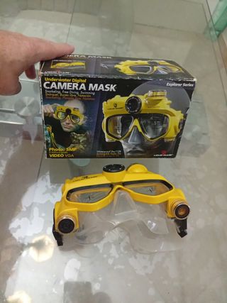 Máscara Cámara y Video Submarina Nueva.