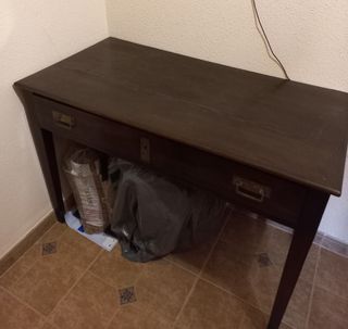 Mesa escritorio antigua madera