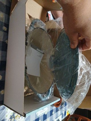 Olla de hierro fundido azul