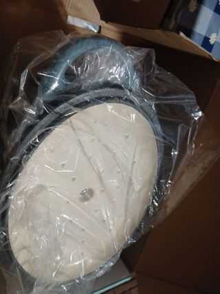 Olla de hierro fundido azul