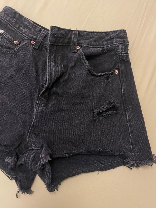 Shorts Stradivarius negro talla S