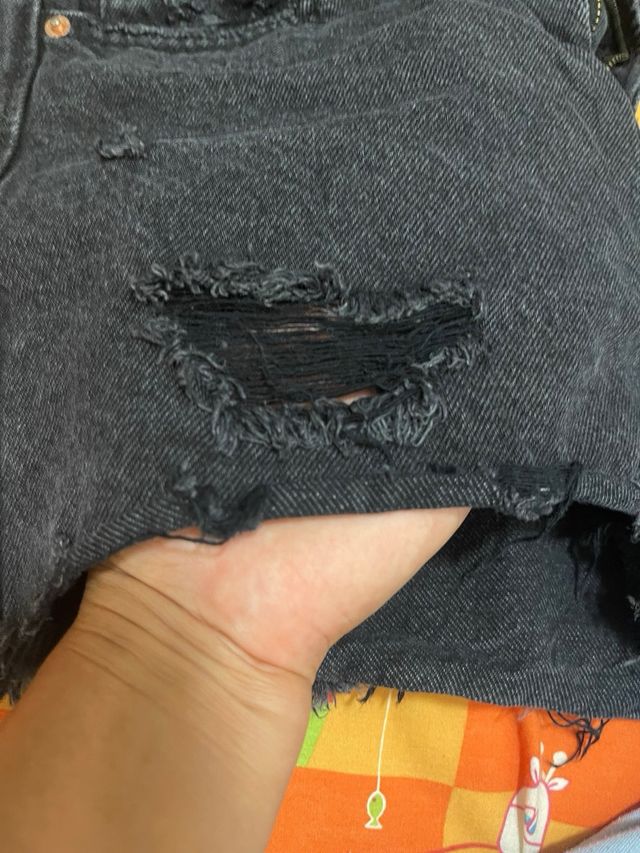 Shorts Stradivarius negro talla S