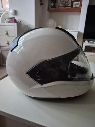 Casco BMW system evo moto modular blanco