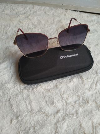 Gafas Soloptical - rojas y doradas