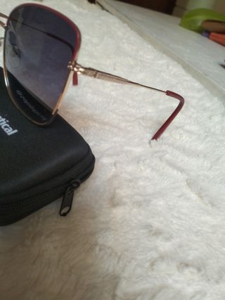Gafas Soloptical - rojas y doradas