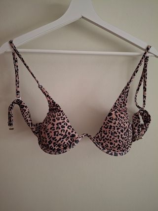 Top bikini leopardo marrón