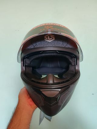 Casco moto integral talla M - Gato dibujo de gato 