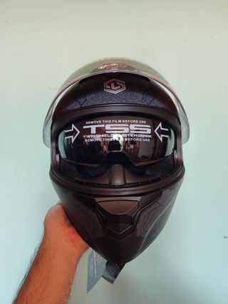 Casco moto integral talla M - Gato dibujo de gato 