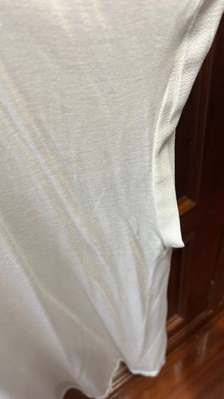 Camiseta blanca bailarina - L