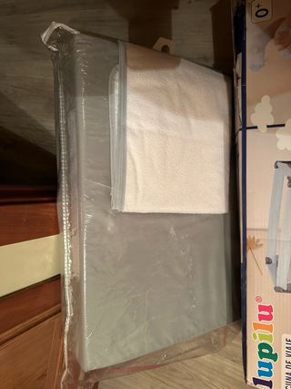 Cuna viaje Lupilu + colchón en la caja (sin usar)