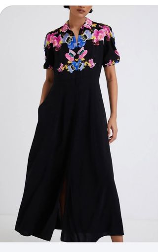 Vestido Desigual midi floral