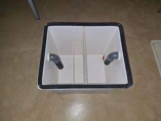 Separador grasas compacto bajo fregadero. Almería.
