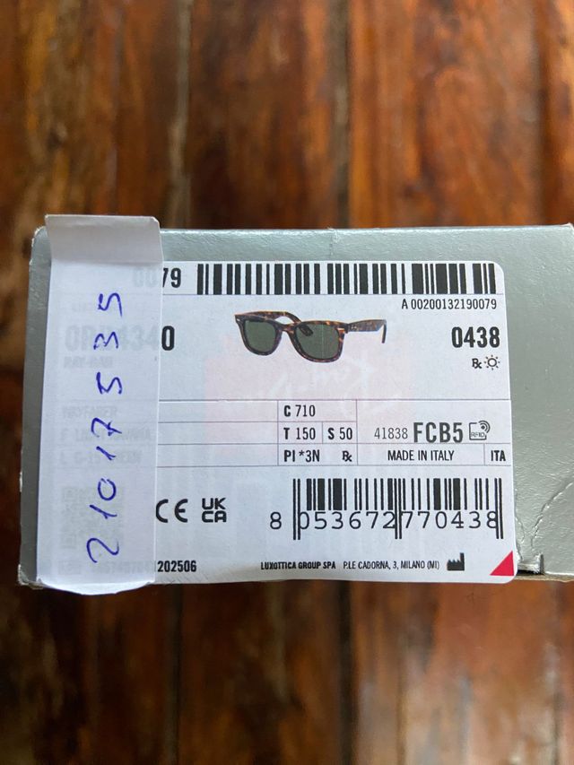 Gafas Ray-Ban Wayfarer Clásicas Carey