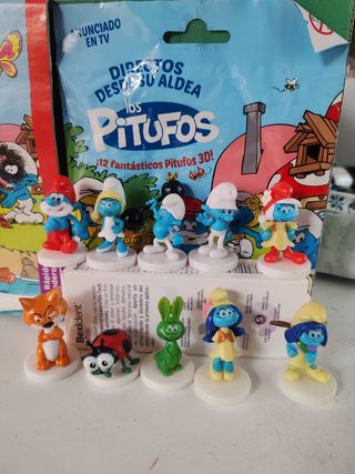 Pitufos 10 Figuras tamaño pequeño 