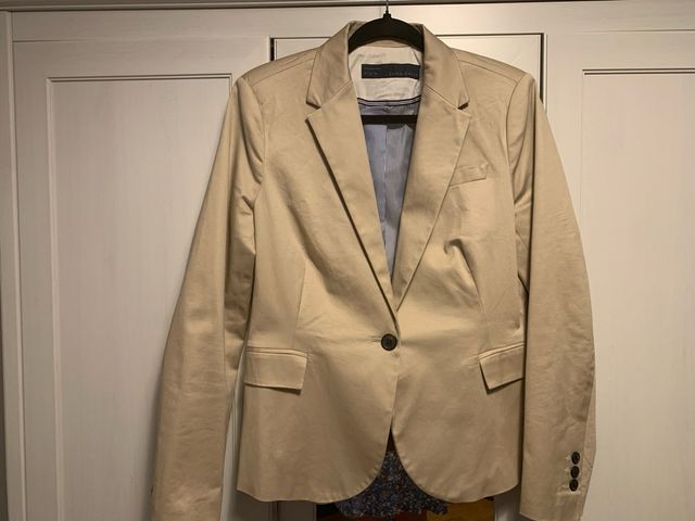 Blazer Zara beige mujer