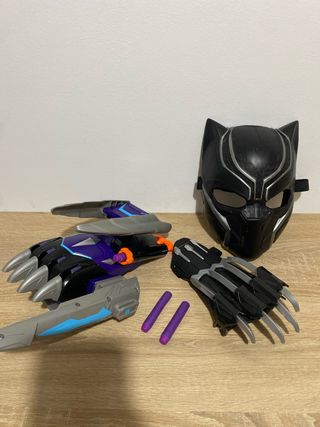 Máscara y garras Black Panther