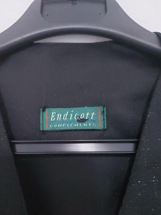 Chaleco negro brillante Endicott