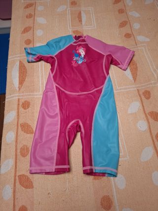  Traje de neopreno, natación. Flotador niña, manga