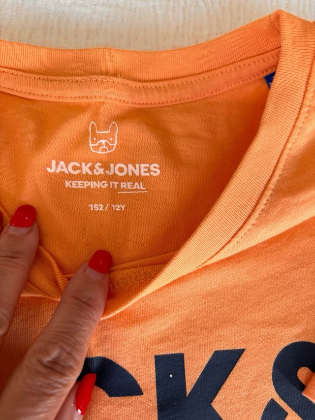T-shirt Jack & Jones arancione