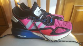 Zapatillas Adidas chica running rosa-negras