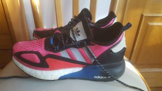 Zapatillas Adidas chica running rosa-negras